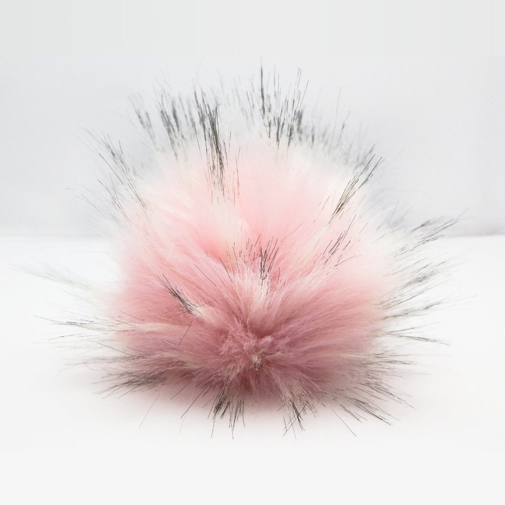 $6 Add-on Removable Light Pink Pompom with Snap